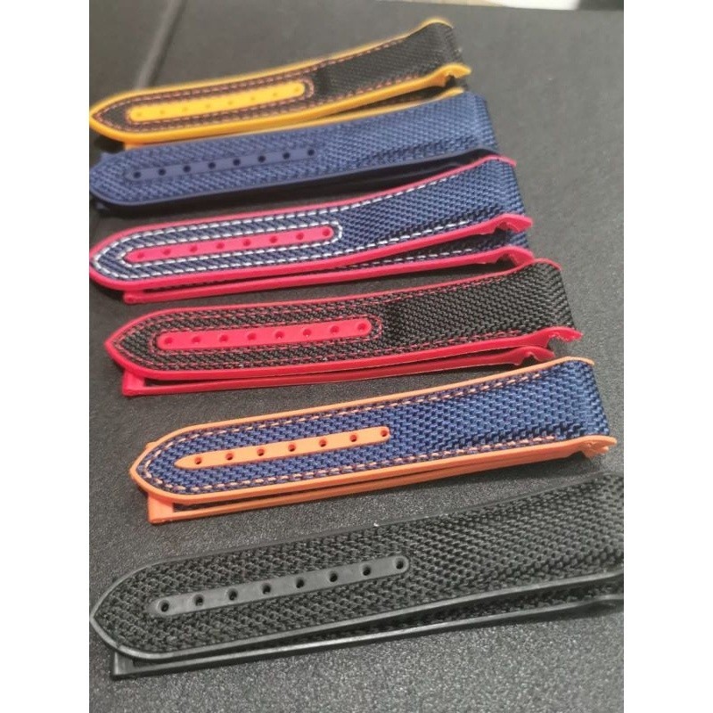 NEWStrap Tali Jam Tangan Omega Tali Jam Omega Kanvas Rubber 20mm 22mm Strap Watch Omega