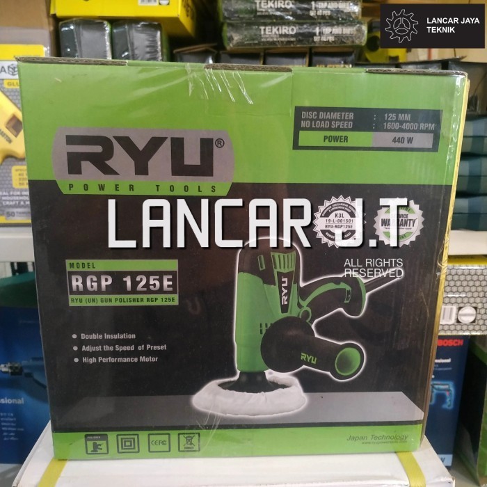 RYU RGP 125E - MESIN POLES RYU RGP 125E - RYU GUN POLISHER - POLES RYU