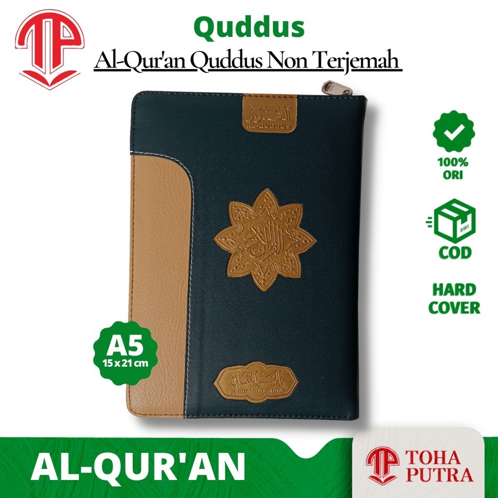 Alquran Pojok QUDUS Resleting A5 15x21 cm ( MENARA KUDUS ) alquran al quran qur'an POJOK tanpa terje