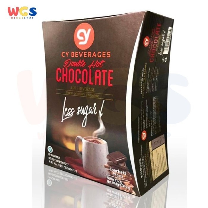 

[New Arrival]Promo CY Beverages Double Hot Premium Chocolate 3 in 1 Less Sugar 8p x 39g