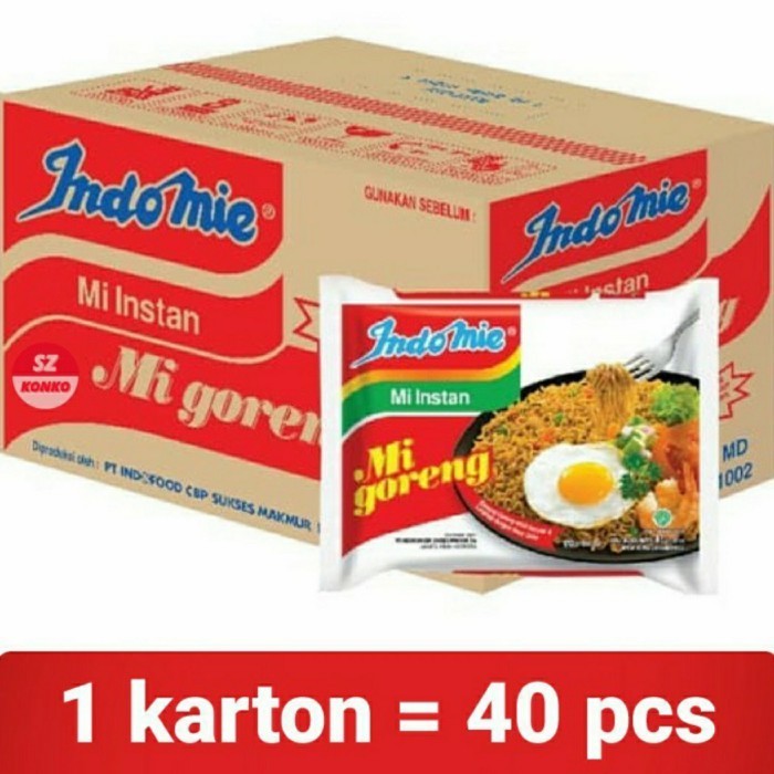 

d INDOMIE GORENG 1 DUS ISI 40 PCS