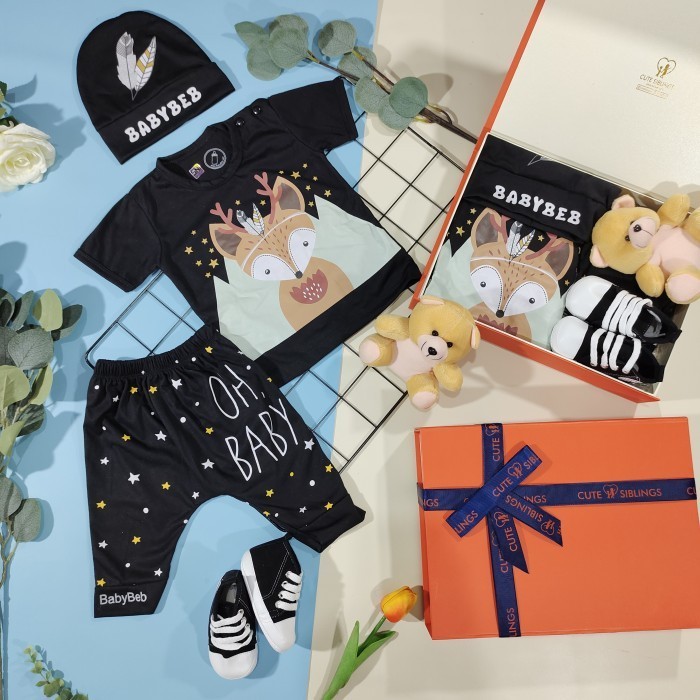 

(NEW) -Hampers bayi laki (0-12 bulan) / kado anak lahiran / kado bayi / newbo - babybeb hemat, boxbiasa/coklat