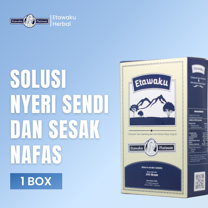

ETAWAKU PLATINUM Susu Etawa Solusi Nyeri Sendi dan Sesak Napas 1 Box