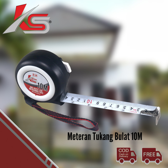 TSR - K55 Meteran Tukang Bulat Auto Lock Ditarik Tidak Mengulung Sendiri