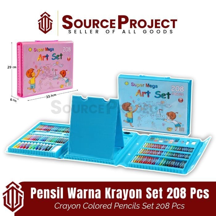 

Pensil Warna Crayon Krayon Kerayon Set 208 Pcs Lengkap Alat Melukis Menggambar Mewarnai | Source Project