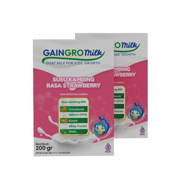 

PAKET 2 BOX SUSU STRAWBERRY Susu Kambing Untuk Perkembangan Anak - GainGro Milk Indonesia