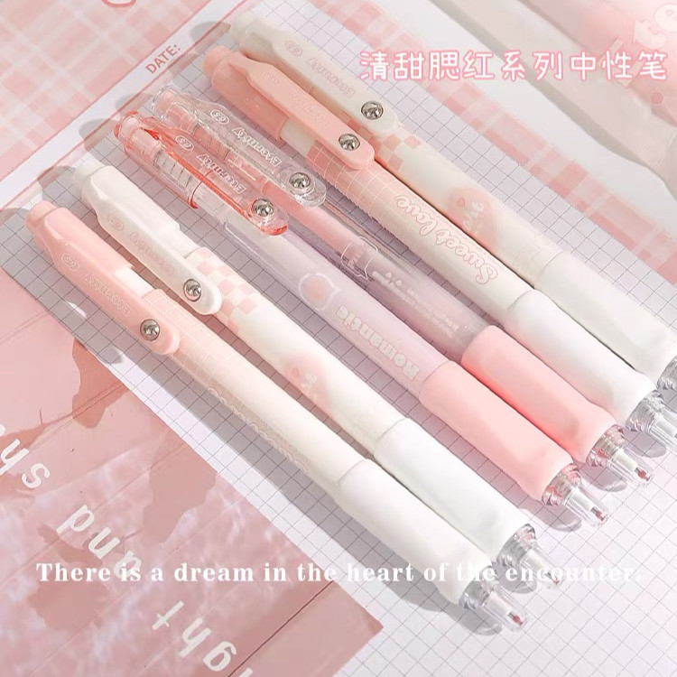 

Pulpen Gel Mekanik Isi 4pcs / Pulpen Gel Mekanik / 0.5mm Gel Pen Retractable / Bolpoin Tinta Hitam Stationery barang aesthetic