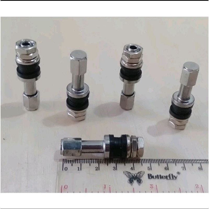 Pentil Tubles Besi Panjang untuk Ban Tubles Motor Mobil Metic Bebek Sport