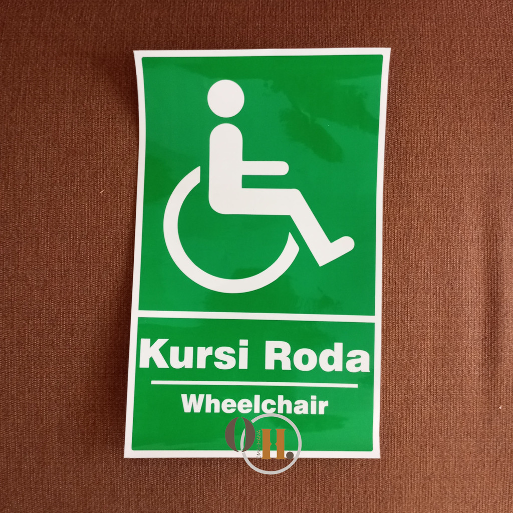 

Stiker kursi roda - Stiker wheelchair - Stiker lambang kursi roda - Stiker vinyl