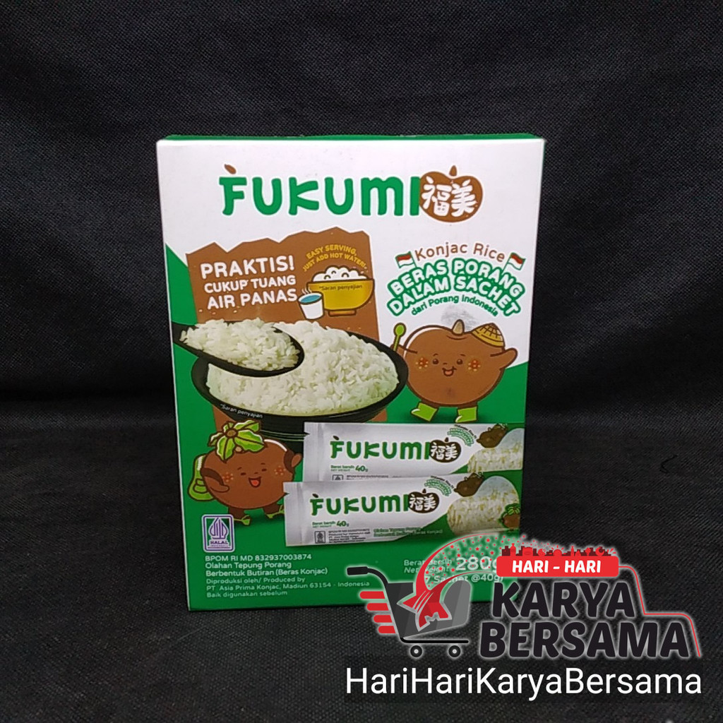 

FUKUMI BERAS PORANG KONJAC RICE ISI 7'S X 40GR