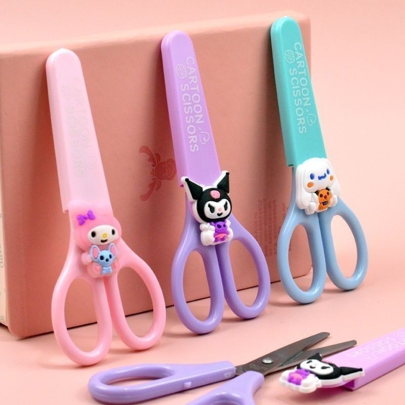 

Gunting Motif Sanrio Kuromi Cinamoroll Melodi/ Gunting Kertas Anak