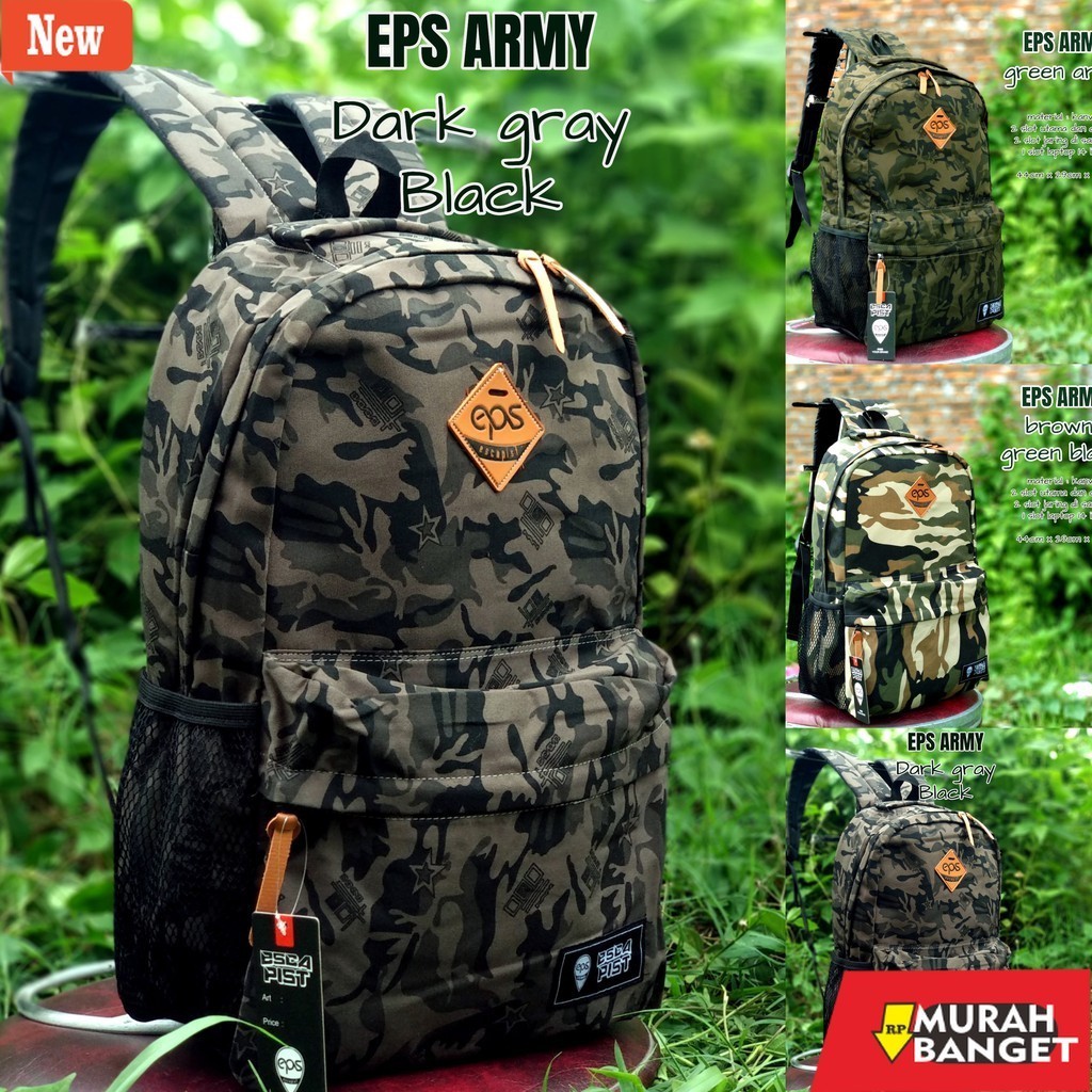 Tas Ransel Pria Kekinian tas ransel pria / tas army distro pria / tas sekolah / tas kanvas / tas gen