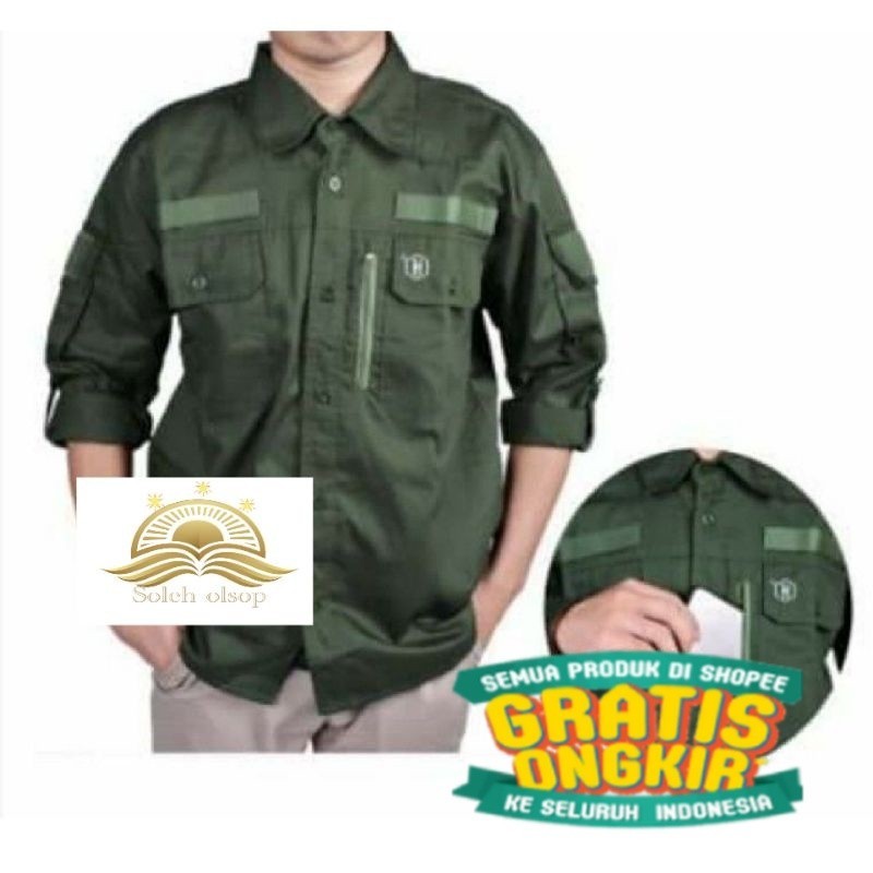 baju kemeja tactical Hekagon lapangan outdoor panjang/ jumbo big size besar
