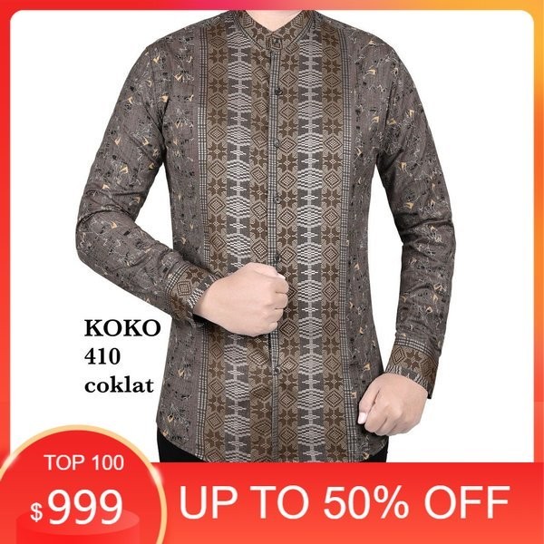Spesial - BAJU MUSLIM PRIA BAJU KOKO KEMEJA KOKO SLIM FIT FASHION PRIA BATIK PRIA