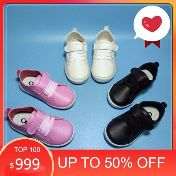 Spesial - Sepatu Kets Sneakers Anak Cowok Cewek Trendy Keren Murah Tali Perekat Sepatu Sekolah Polos