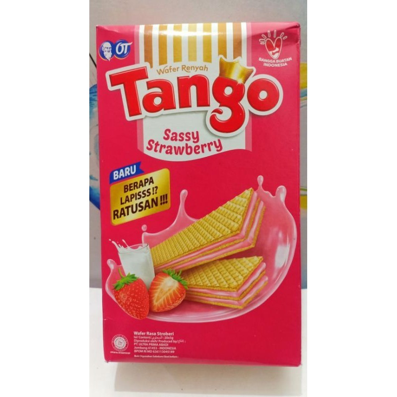 

Tango Wafer STRAWBERRY isi 20 pcs @ 5 gr - (HARGA 1 BOX)