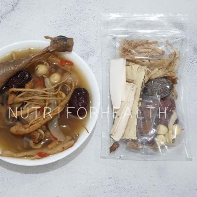 

limited Edition️Tim Ayam Obat HALAL TIDAK PAHIT 11 Bahan Premium GINSENG / Herbal Chicken Soup|KD1