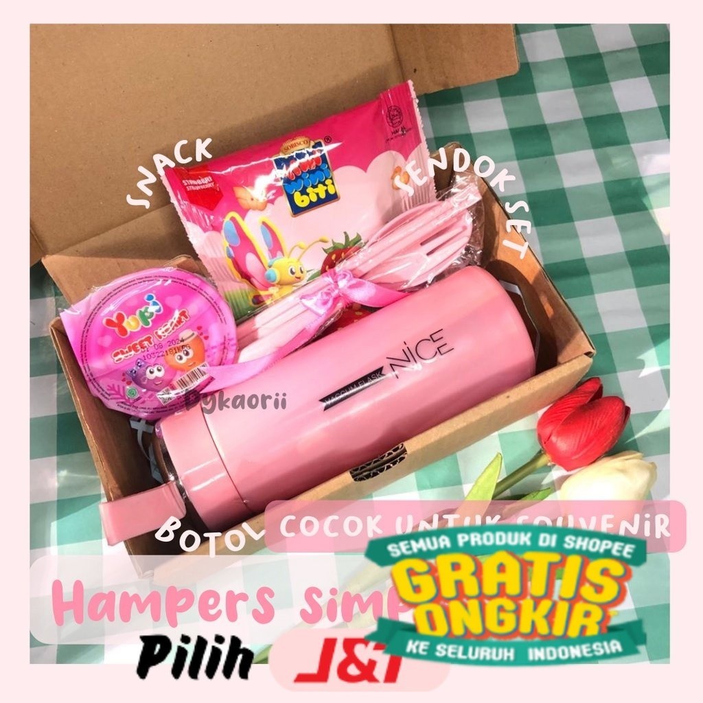 Hampers kado hampers snack souvenir ulang tahun ultah anak dewasa bingkisan wisuda wedding pacar kes