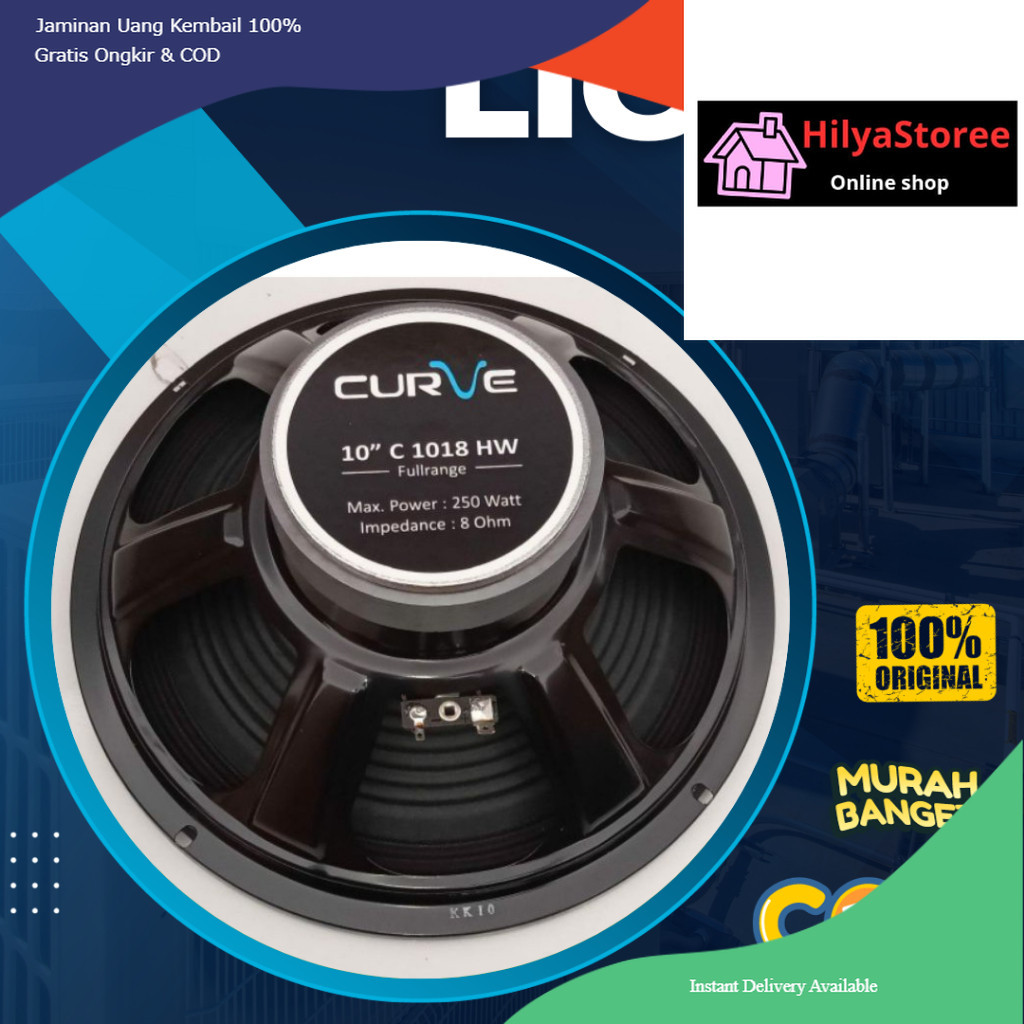 Speaker Curve 10 Inch 1018 HW Curve 1018HW Curve 10 Inch Fullrange