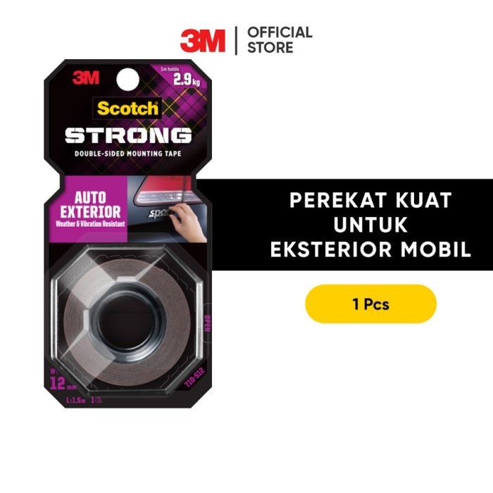 

3M Auto Exterior Perekat Isolasi Mounting Tape 12MM X 1.5 M 710-S12