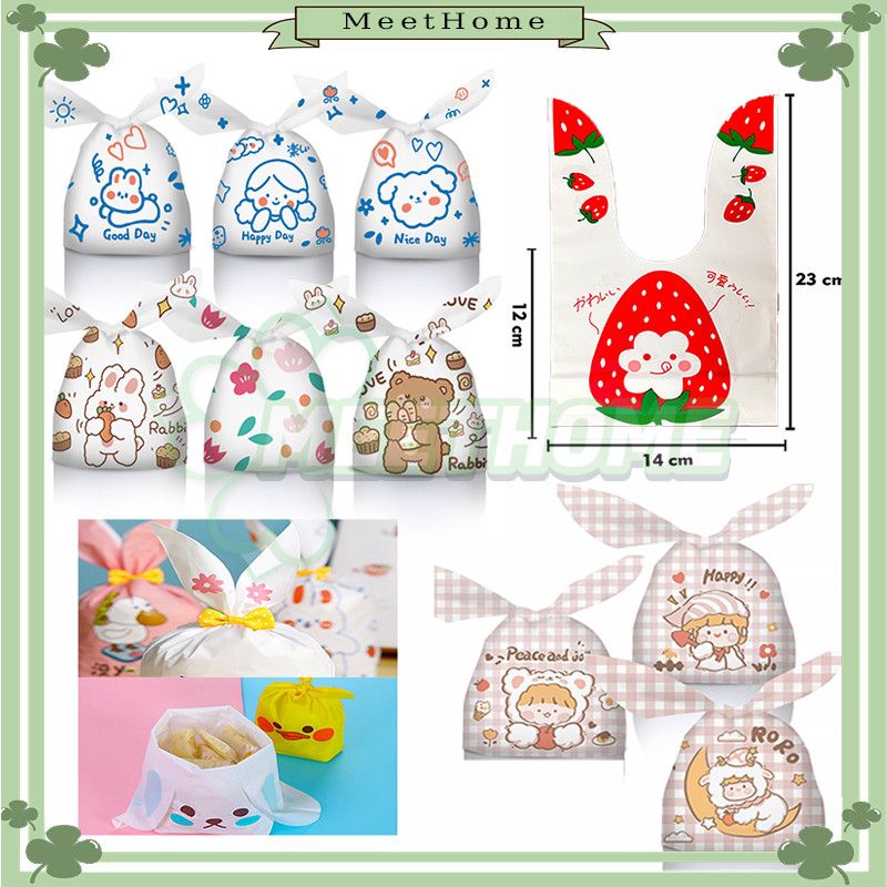 

50PCS Kemasan Plastik Karakter Souvenir/Goodie Bag Ulang Tahun Anak/ Plastik Snack Rabbit Goodie Bag