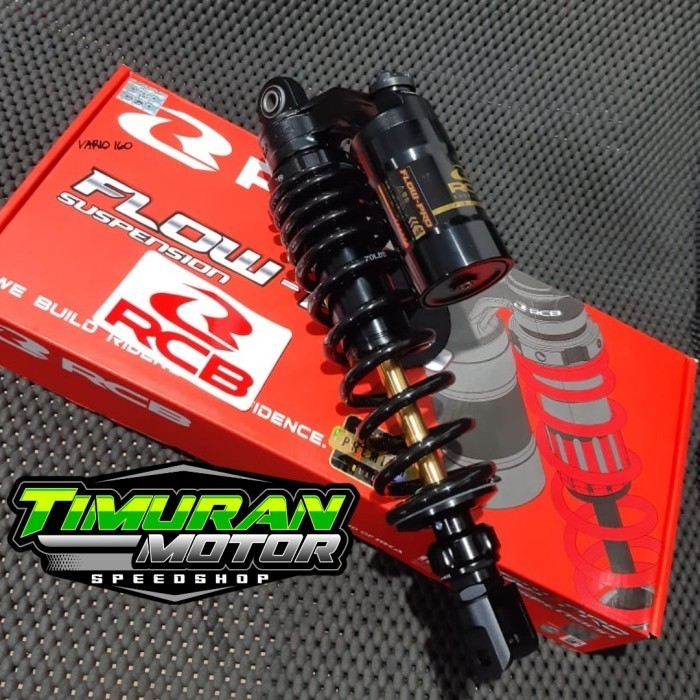 READY SHOCK RCB FLOW PRO VARIO 160 340 MM HITAM AS GOLD ORIGINAL