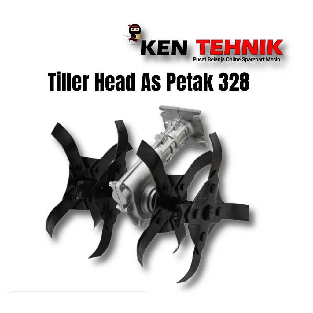 Mini Tiller Head Penggembur Tanah Mesin Rumput As Petak