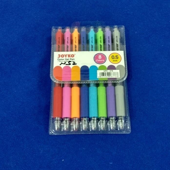 

[Terbaru]ATK Pulpen warna warni joyko click (per set)