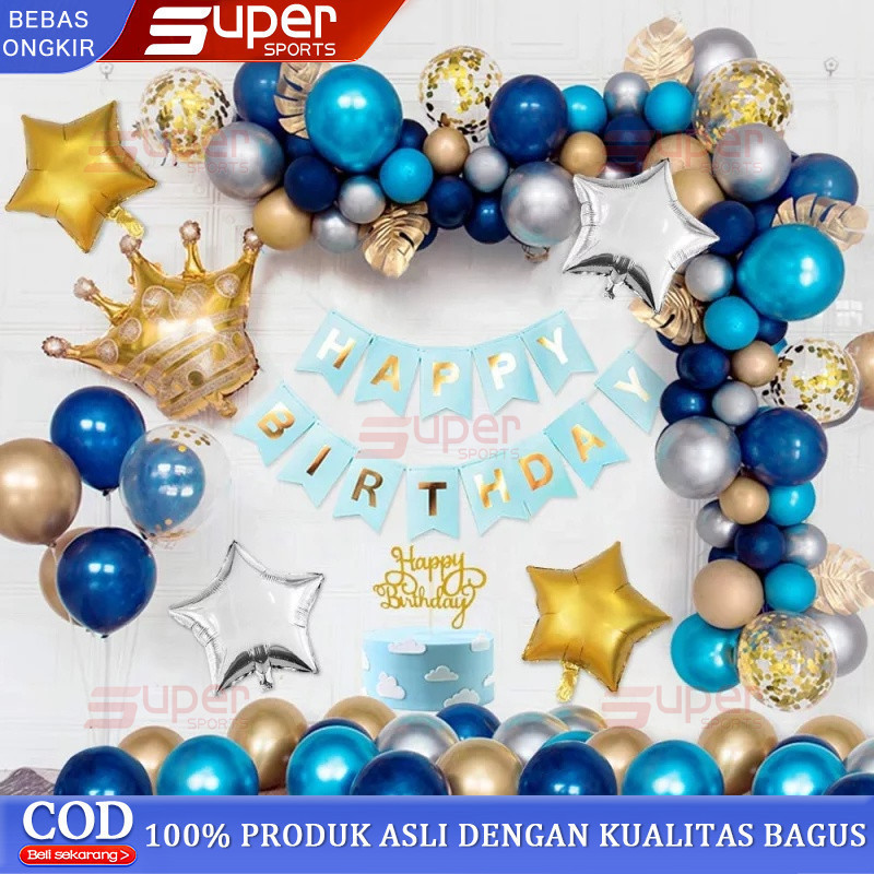 dengan harga murah set lengkap balon ulang tahun untuk anak laki-laki dan perempuan dekorasi balon u