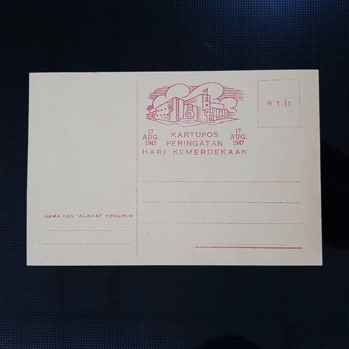 

SALE -KARTU POS REVOLUSI. "KARTUPOS PERINGATAN HARI KEMERDEKAAN 1945-1947