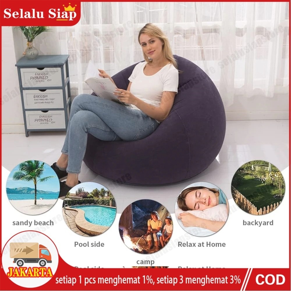Lazy Sofa Single Bean Bag Bean Bag Murah - Bean Bag Dewasa - Sofa Millenial - Sofa Minimalis