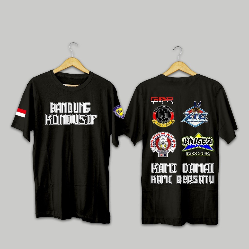 KAOS BANDUNG KONDUSIF KAMI DAMAI DAN BERSATU MOONRAKER XTC BRIGEZ GBR