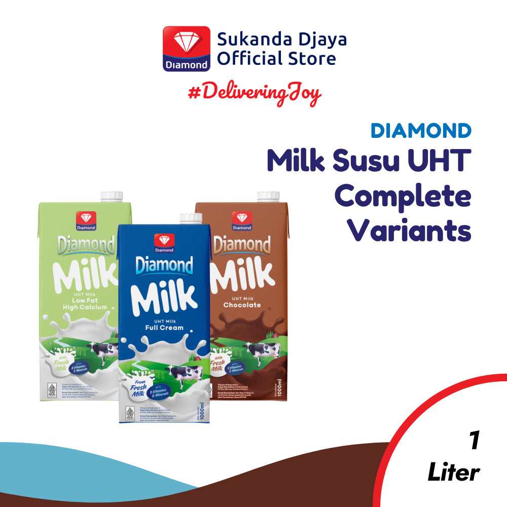 

Diamond Milk Susu UHT Complete Variants 1 L