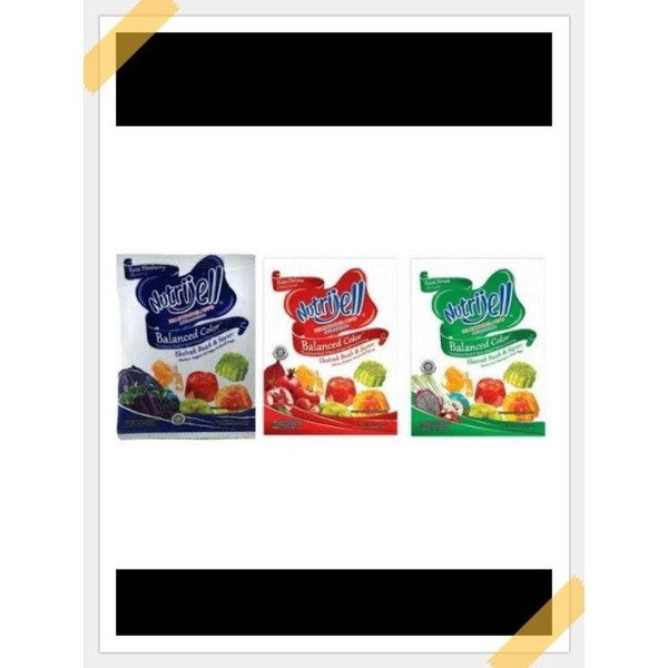 

Nutrijell Balanced Color rasa Blueberry, Delima, dan Sirsat 15gram