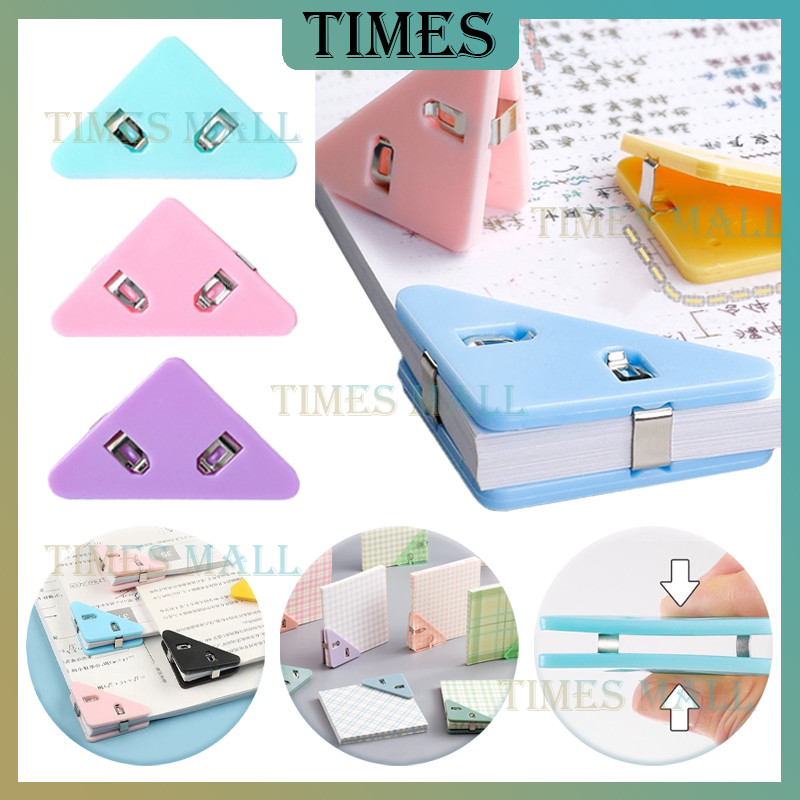 

Klip Sudut Kertas Segitiga Warna Warni/Klip Penjepit Buku/Paper Clip Segitiga Warna-Warni/Penjepit Kertas Binder Plastik