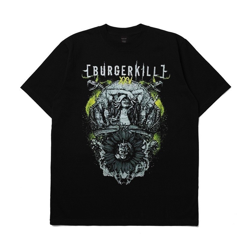 T-Shirt Band Burgerkill X Maternal Intuition XXV Kaos Bahan tebal Cotton Combed 24s