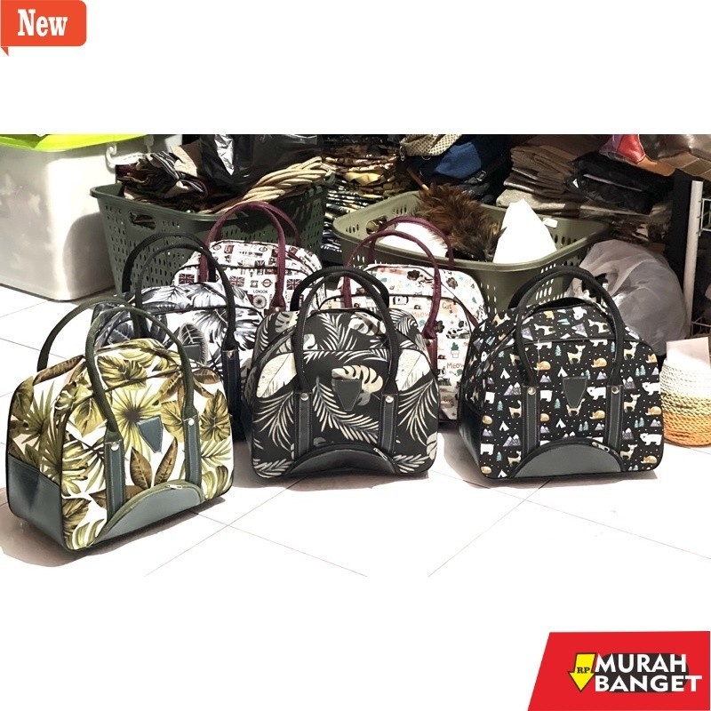 tas jinjing wanita Travel Bag kanvas size Medium