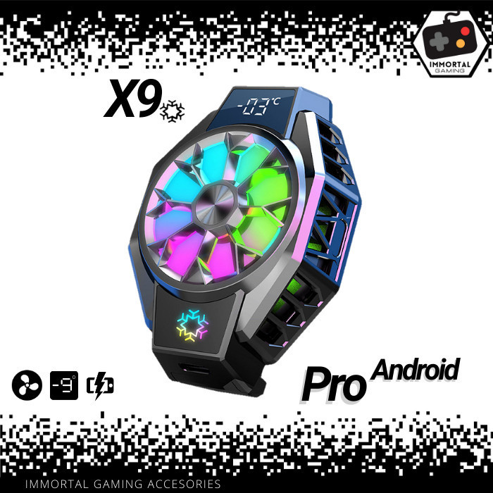 TERJAMIN [IM] X9 GAMING Fan Cooler RGB Cooling Kipas Pendingin HP USB PUBG X-9 - X9 Pro Android