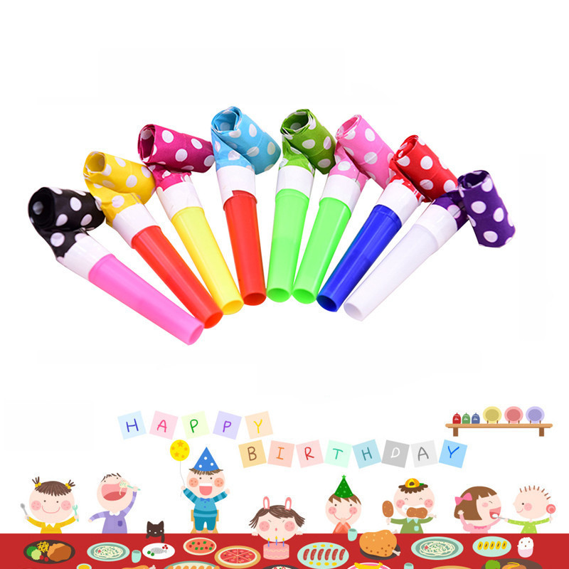 Kiara Terompet Mini 10 Pcs / Peluit Mainan Pesta / Terompet Pesta Ulang Tahun / Terompet Plastik Min