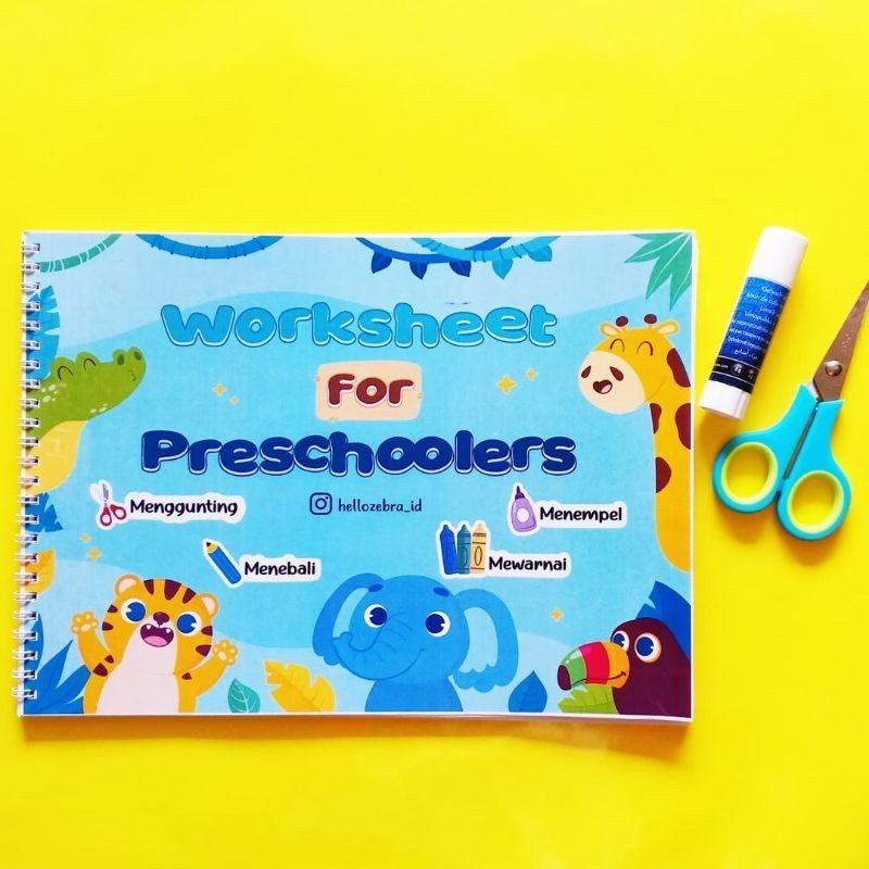 

Worksheet for Preschool / Buku Aktivitas Anak / Buku Anak ORIGINAL