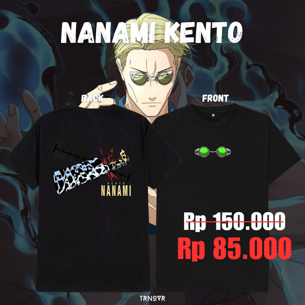 cotton casual TRNOVR Kaos Anime | Nanami Kento | Kento Nanami Jujutsu