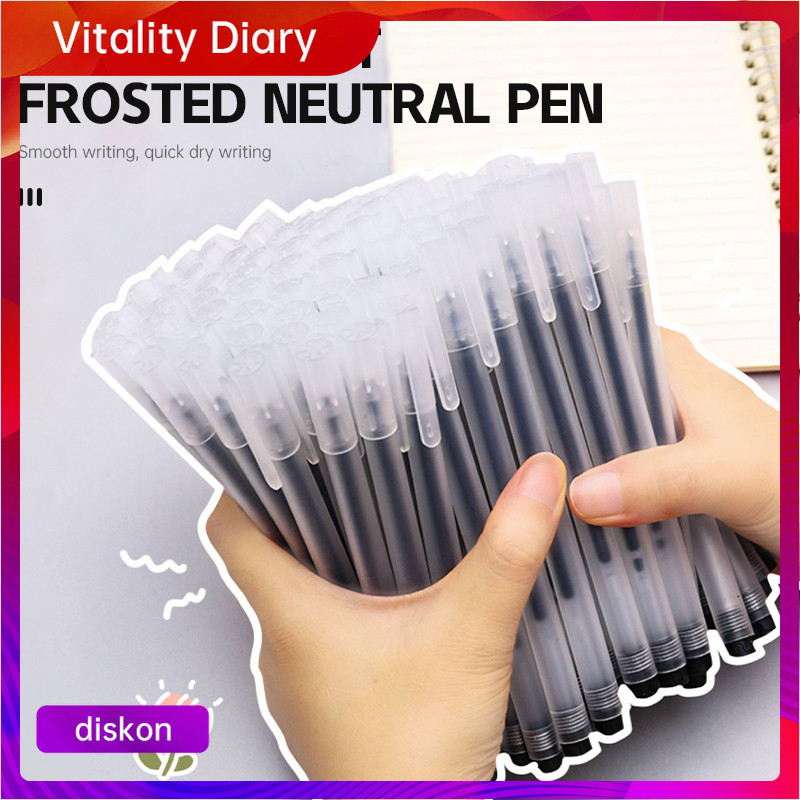 

【COD❤️】Pena Tanda Tangan Pena Tanda Tangan Siswa Kantor 0.5Mm Buram Isi Ulang Pusat Pena Karbon VDY