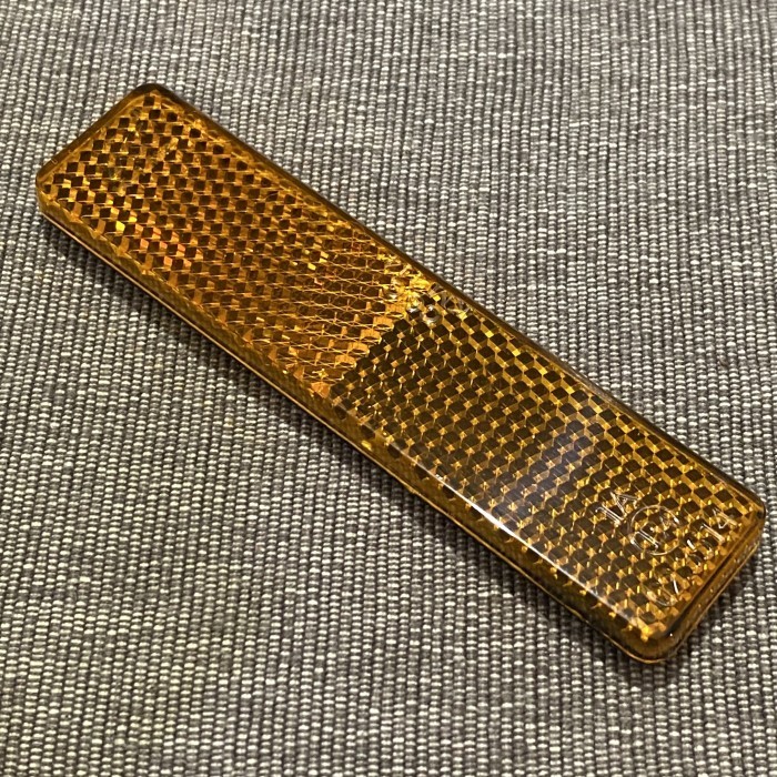 premium 1pcs mata kucing kotak motor reflectors mobil motor kuning