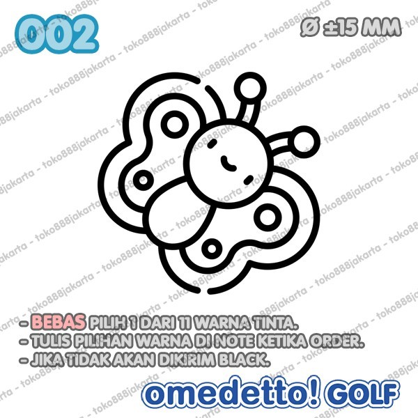 

GOLF BALL STAMP 100+ DESIGNS STEMPEL BOLA HIGH QUALITY OMEDETTO 1-30 - 002 2502