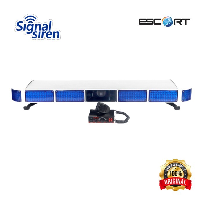 LED STROBO SIRINE POLISI AMBULANCE PATWAL LTF ESCORT TBD-5000 - Biru