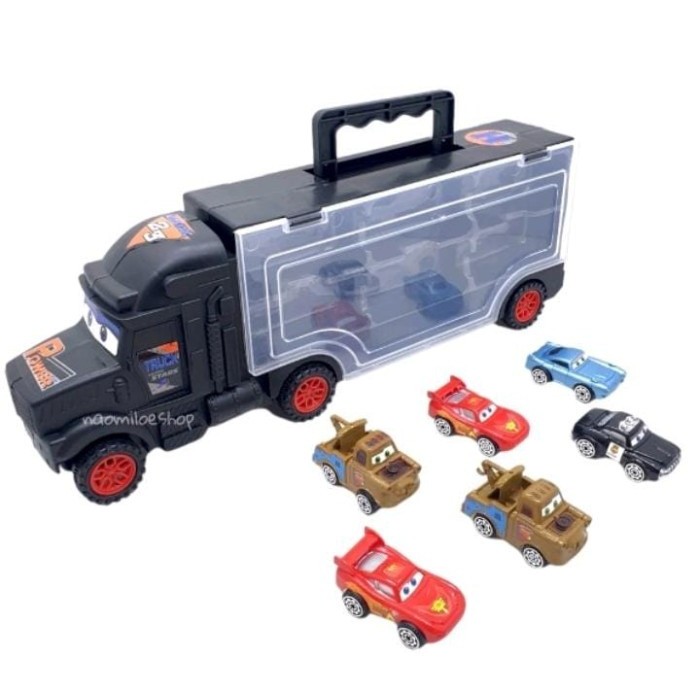 Mainan Mobil Container Truk isi 6 mainan mobil cars excavator