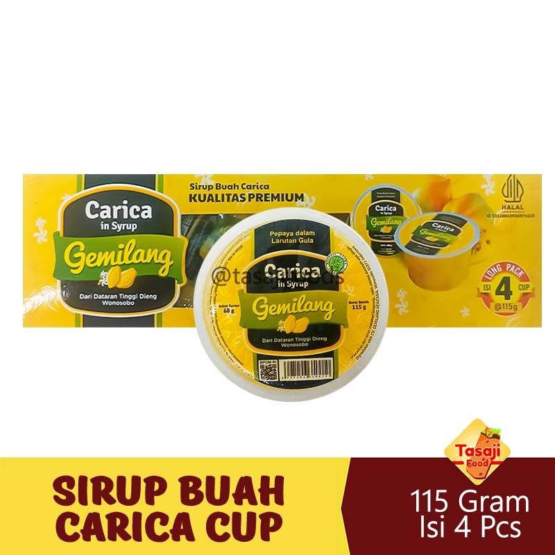 

Sirup Buah Carica 115 gr Paket 4 pcs Cup Mini