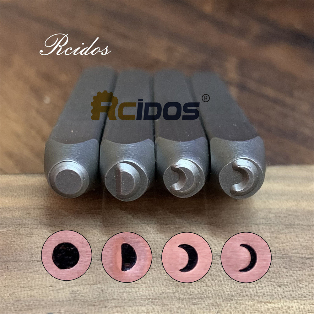 

4MM Moon Phase Signature Design Stamps,RCIDOS DIY Bracelet/jewelry symbols steel stamp,4mm