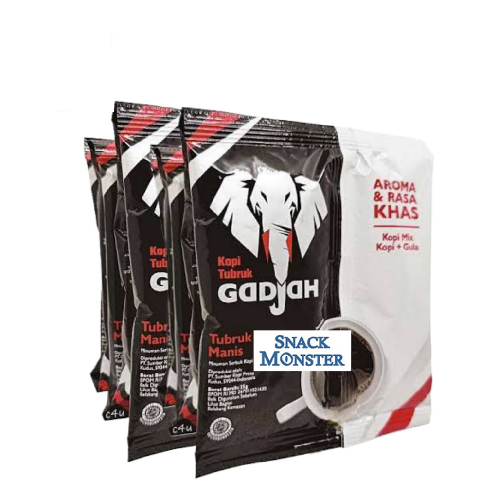 

Kopi Tubruk Gadjah + Gula Pisah Renceng - Netto 10 pcs x 23 gr