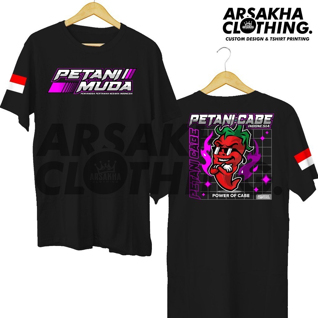 Kaos Petani muda Cabe Power Of Cabe Streetwear v2 Baju Distro - Arsakha Clothing bisa COD